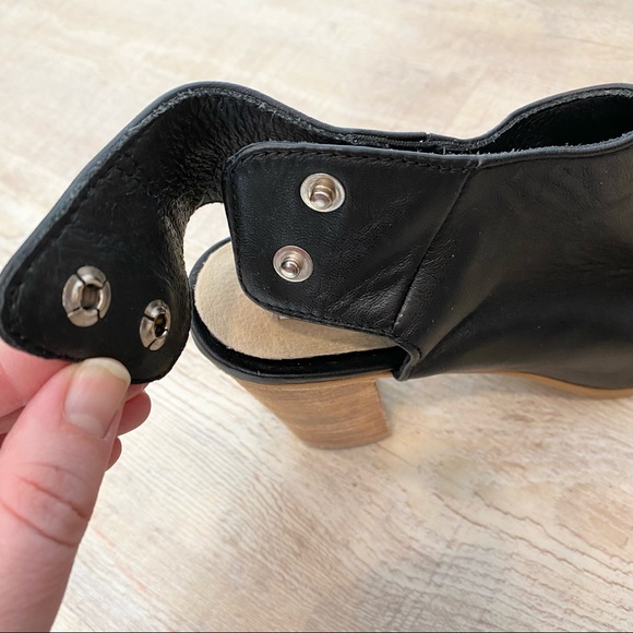 Steve Madden Black Leather Heels size 7 - Picture 7 of 9